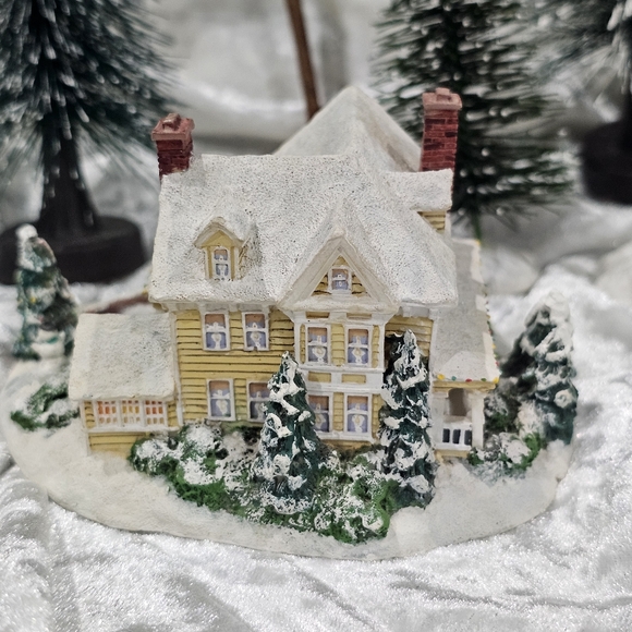 THOMAS KINKADE Hawthorne Village Sculpture "Winter Memories" Vintage Christmas - Picture 4 of 12